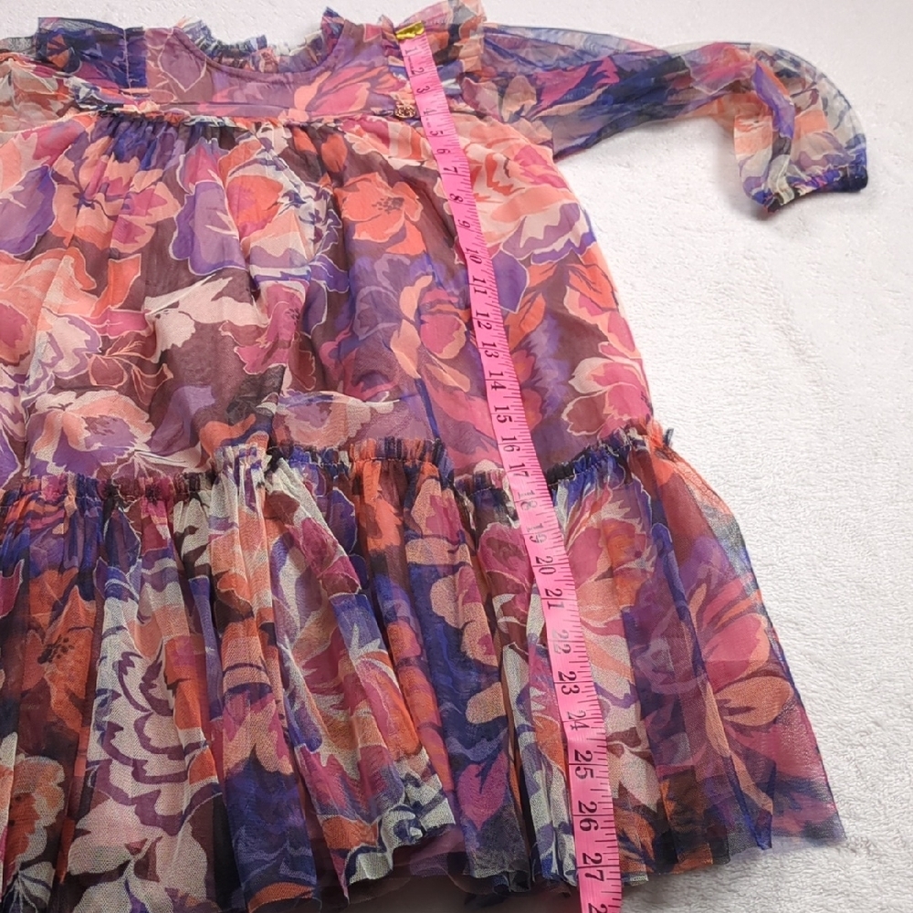 Angel & Rocket Girls Eleanor/Cara Floral Mesh Dress Size 6 (UK) - Picture 8 of 12